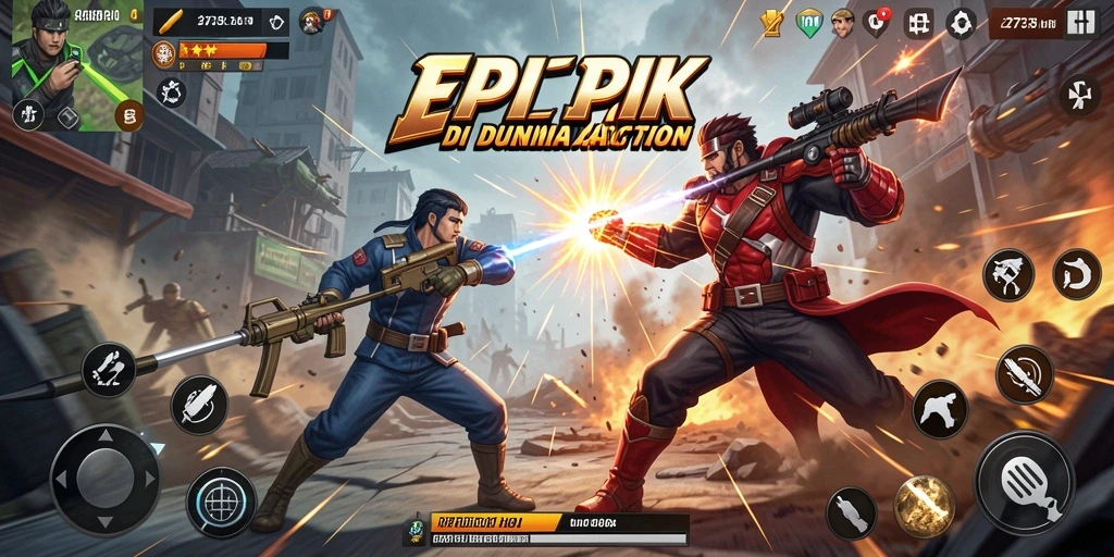 Screenshot utama 2739 menampilkan aksi pertarungan yang intens.