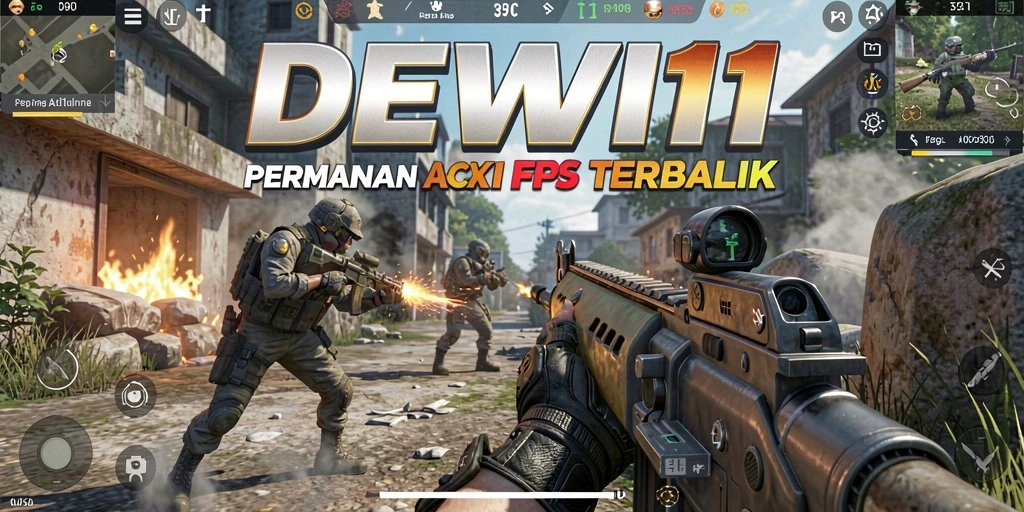 Tangkapan layar DEWI11 menampilkan aksi seru dalam permainan FPS.