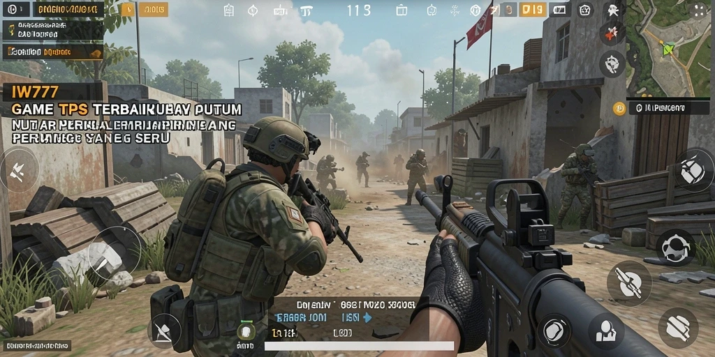 Screenshot IW777 menampilkan aksi seru dalam gameplay TPS yang mendebarkan.