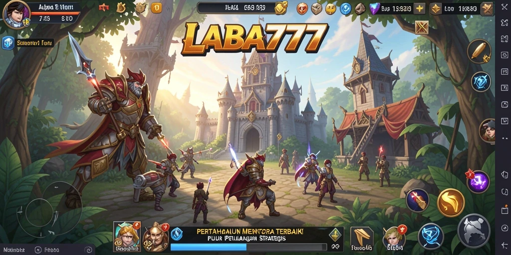 Tampilan menarik dari gameplay strategi Tower Defense LABA777.