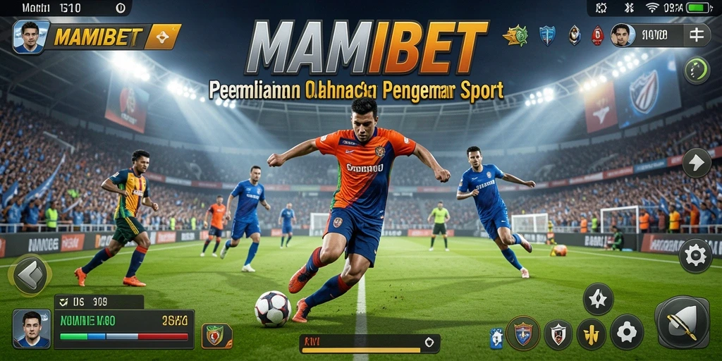 Screenshot MAMIBET menunjukkan gameplay seru dalam berbagai olahraga.