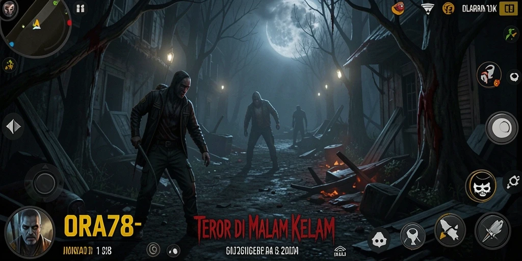 Gameplay menegangkan dari ORA78 saat menghadapi makhluk menyeramkan.