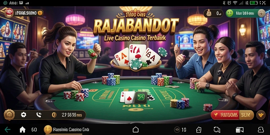 Tampilan gameplay RAJABANDOT yang menarik dan interaktif.