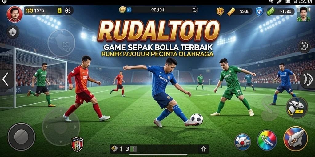 Gameplay menarik dalam RUDALTOTO yang menggambarkan suasana sepak bola.