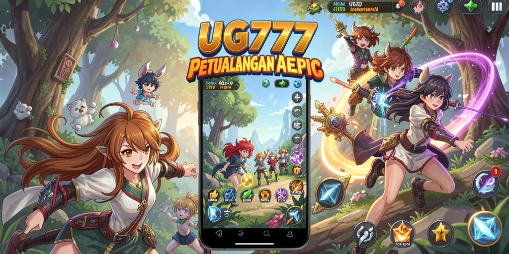 Tangkapan layar UG777 menampilkan aksi pertarungan karakter anime yang epik.