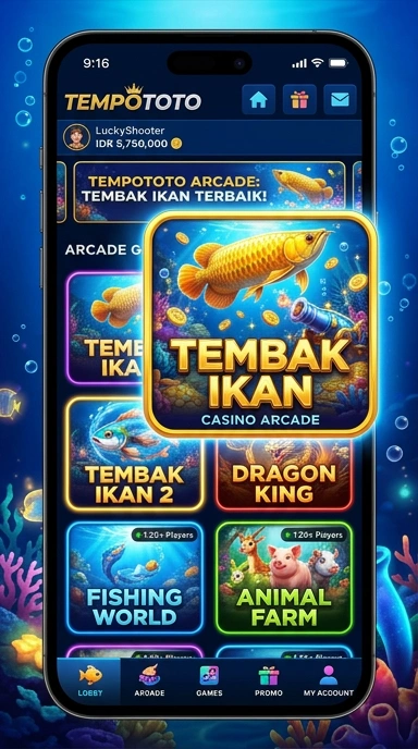 Tampilan antarmuka pengguna aplikasi tempototo yang modern dan intuitif.